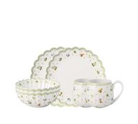 Villeroy & Boch - Easter Delight set de desayuno para 2 personas, 6 piezas, porcelana Premium, motivos nostálgicos, detalles dorados, decoración de Pascua, salvamanteles armonioso