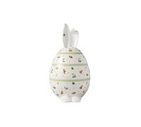 Villeroy & Boch - Easter Delight tarro redondo con forma de huevo, porcelana Premium, tres piezas, motivos nostálgicos de Pascua, detalles dorados, tarro para guardar dulces y pequeños aperitivos