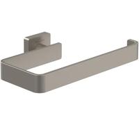 Villeroy & Boch Elements Striking, toallero, Barra para Toallas de latón para Montaje en Pared en el baño, toallero para Secado rápido, Cuadrado, Longitud 209 mm - Níquel Cepillado Mate
