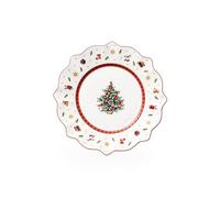 Villeroy & Boch Plato Toy's Delight Ø24 cm blanco-rojo