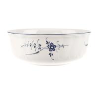 Villeroy & Boch Vieux Luxembourg Ensaladera Redonda, 24 cm, Porcelana Premium, Blanco/Azul