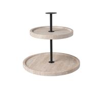 Villeroy & Boch - Manufacture Travertine, bandeja de pisos beis de travertino, hecha a mano, diseño elegante de piedra natural en tonos arena, ideal para bufés, decoración de piedra para la mesa