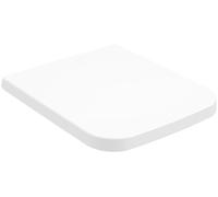 Villeroy & Boch Finion - Asiento de inodoro con cierre suave, tapa de inodoro extraíble de duroplast irrompible, pieza de repuesto original, rectangular, color blanco piedra mate