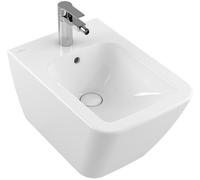 Bidé Finion de Villeroy & Boch, con rebosadero, 1 orificio de grifería, 375x560mm, 446500RW, Color: Blanco Piedra CerámicaPlus
