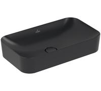 Villeroy & Boch Finion lavabo 60x35 cm rectangular sobre encimera negro mate 414361R7
