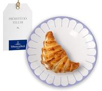 Villeroy & Boch - Fleur bleu plato azul de desayuno, apto para lavavajillas y microondas, plato pequeño para postres desayunos, meriendas o tartas, porcelana Premium