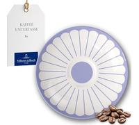 Villeroy & Boch - Fleur bleu plato para taza de café azul, apto para lavavajillas y microondas, platillo de porcelana para tazas de café y té y para servir, porcelana Premium con decoración floral