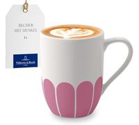 Villeroy & Boch - Fleur cassis taza con asa rosa, apta para lavavajillas y microondas, tazón para café, té y bebidas calientes, porcelana Premium