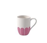Villeroy & Boch - Fleur cassis taza con asa rosa, apta para lavavajillas y microondas, tazón para café, té y bebidas calientes, porcelana Premium