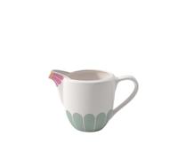Villeroy & Boch - Fleur jarra de leche, dimensiones: aprox. 13,5 × 8 × 9 cm, multicolor, apta para lavavajillas y microondas, decoración floral, jarra para leche o nata de porcelana Premium