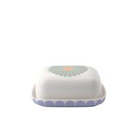 Villeroy & Boch - Fleur mantequera, dimensiones: aprox. 15 × 12,5 × 6,5 cm, multicolor, apta para lavavajillas y microondas, decoración floral, para guardar mantequilla, de porcelana Premium