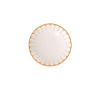 Villeroy & Boch - Fleur soleil plato amarillo de desayuno, apto para lavavajillas y microondas, plato pequeño naranja para postres desayunos, meriendas o tartas, porcelana Premium