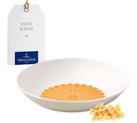 Villeroy & Boch - Fleur soleil plato amarillo para pasta, apto para lavavajillas y microondas, plato hondo naranja para pasta, fideos, nudels, bowls y ensaladas, porcelana Premium