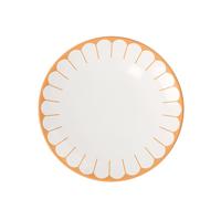 Villeroy & Boch - Fleur soleil plato amarillo de desayuno, apto para lavavajillas y microondas, plato pequeño naranja para postres desayunos, meriendas o tartas, porcelana Premium