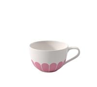 Villeroy & Boch - Fleur taza para cappuccino, dimensiones: aprox. 14,5 × 11 × 7 cm, color lila, apta para lavavajillas y microondas, decoración floral, taza de café de porcelana Premium