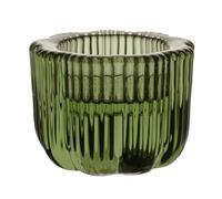 Villeroy & Boch - Fleur Vert, portavelas 2 en 1 de Vidrio Verde para Velas de té y Velas cónicas, Apto para lavavajillas, Hecho a Mano, artículos de decoración para el hogar