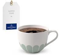 Villeroy & Boch - Fleur vert taza de café verde, apta para lavavajillas y microondas, para café o té, taza con decoración de flores, taza para capuccino, porcelana Premium