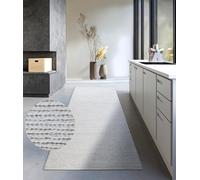 Villeroy & Boch Francois - Alfombra de Lana Natural para salón, Tejida a Mano y respetuosa con el Medio Ambiente, para salón, Dormitorio, Comedor, Pasillo, Cocina, Color Blanco Natural, 80 x 200 cm