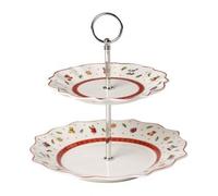 Villeroy & Boch 14-8585-7887 Toy´s Delight Bandeja de Pisos, Porcelana Premium, Blanco/Rojo, Pequeña