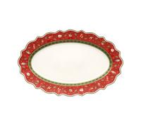 Villeroy & Boch Fuente de servir ovalada Toy's Delight 31x50 cm Blanco-rojo