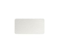 VILLEROY & BOCH Fuente rectangular Manufacture Rock Blanc de 35x18 cm blanco