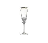 Villeroy & Boch - Grand Royal Gold, set de copas de cava con borde dorado, 120 ml, cristal, transparente