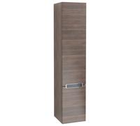 Villeroy & Boch Hochschrank Subway 2.0, 2 puertas, parada a la izquierda, A70910VH, Color: Roble Arizona, mango cromado brillante