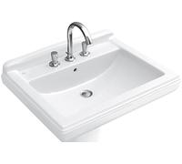 Villeroy & Boch Hommage lavabo 75x58 cm rectangular clásico-para mueble blanco brillante 7101A1R1