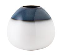 Villeroy & Boch Jarrón Lave Home egg-shaped 13 cm azul-blanco