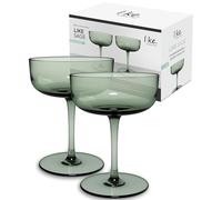 Villeroy & Boch - Juego De 2 Copas De Cava/Postre Like Sage, Vidrio De Color Verde, Capacidad 100Ml