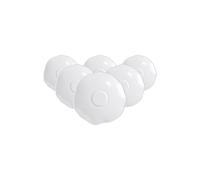 Villeroy & Boch - Juego de 6 platillos para café expreso, aprox. 12 × 12 × 1,5 cm, color blanco puro, apto para lavavajillas y microondas, forma fluida, porcelana de hueso de alta calidad fabricada en
