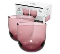Villeroy & Boch Juego De Vasos Like Grape, Set 2 Piezas, Vidrio De Color Uva, Capacidad 280Ml