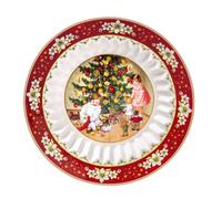 Villeroy & Boch - Centro pequeño Toy's Fantasy, niños jugando, 17x17x3,5cm, porcelana Premium, edición navideña