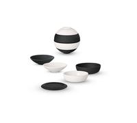 Villeroy & Boch - La petite Boule black & white, set de vajilla de porcelana, set de cuencos, 5 piezas Set de servicio, 14 cm Ø, apto para lavavajillas y microondas, blanco y negro