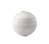 Villeroy & Boch - La petite Boule white, vajilla de porcelana, juego de cuencos, 5 piezas. Set de servicio, 14 cm Ø, apto para lavavajillas y microondas, blanco