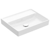 Villeroy & Boch Lavabo Collaro, sin agujero para grifo, sin rebosadero, 550x440mm, 4A335801, Color: blanco-alpino