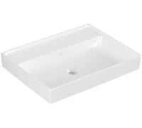 Villeroy & Boch Lavabo Collaro, sin agujero para grifo, sin rebosadero, 600x470mm, 4A3363R1, Color: Cerámica Blanca