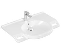 Villeroy & Boch Lavabo ViCare, 1 agujero para grifo, con rebosadero, sin pulir, 800x550mm, 412080R1, Color: Cerámica blanca Plus