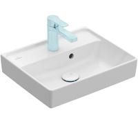 Villeroy & Boch Lavamanos Collaro, 1 agujero para grifo, sin rebosadero, sin pulir, 450x370mm, 43344601, Color: blanco-alpino