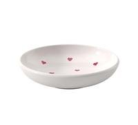 Villeroy & Boch like. by With Love cuenco para salsa, aprox. 12x12x3 cm, blanco con decoración de corazón en acuarela roja, apto para lavavajillas y microondas, salsera, porcelana Premium