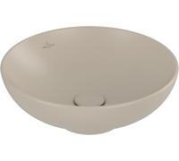 Villeroy & Boch Loop & Friends lavabo 42x42 cm circular sobre encimera marrón/beige 4A4600AM