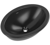 Villeroy & Boch Loop & Friends lavabo 48.5x32.5 cm oval bajo encimera negro mate 4A5400R7