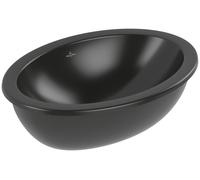 Villeroy & Boch Loop & Friends lavabo 56x38 cm oval bajo encimera negro mate 4A5501R7