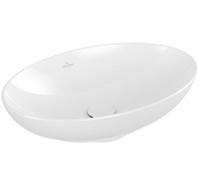 Villeroy & Boch Loop & Friends lavabo 56x38 cm oval sobre encimera blanco brillante 4A470001