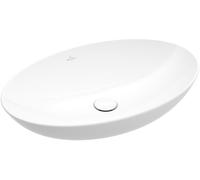 Villeroy & Boch Loop & Friends lavabo 62x42 cm oval sobre encimera blanco brillante 4A480001