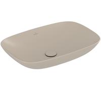 Villeroy & Boch Loop & Friends lavabo 63x43 cm rectangular sobre encimera marrón/beige mate 4A5000AM