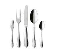 Villeroy & Boch Mademoiselle Set De Cubiertos, 30 Piezas Plata/Platino, Apto para Lavavajillas, Cuberteria 6 Personas, Set Cubierto, Acero Inoxidable