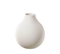 Villeroy & Boch Manufacture Collier Blanc Jarrón Perla Pequeño 12 cm