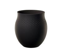 Villeroy & Boch Manufacture Collier Noir Jarrón Perle Grande 17,5 cm