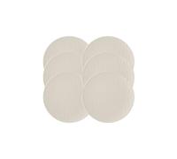 Villeroy & Boch Manufacture Rock Blanc Coupe - Platos universales (6 unidades, diámetro de 25 cm), color blanco